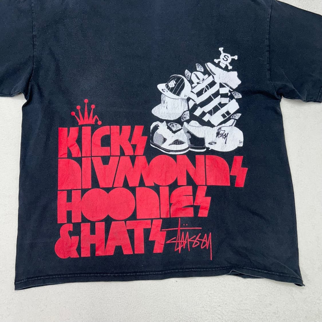 Stussy 90’s black T-shirts 상품이미지4