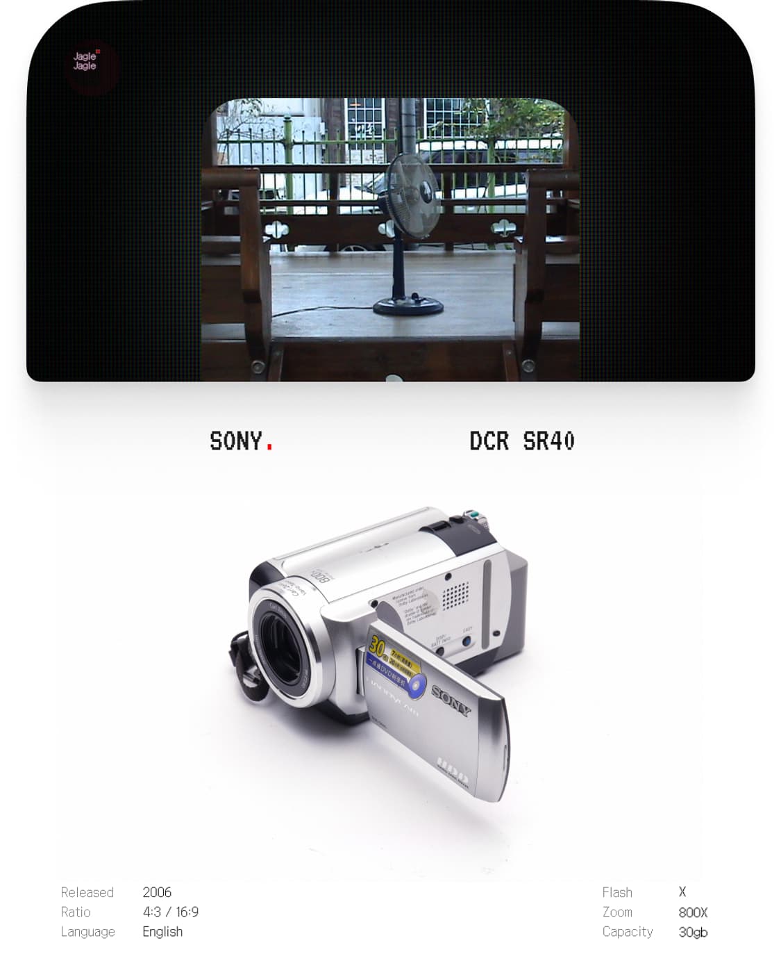 💎희귀💎SONY DCR-SR40 (2006년)|캠코더/디카 상품이미지1