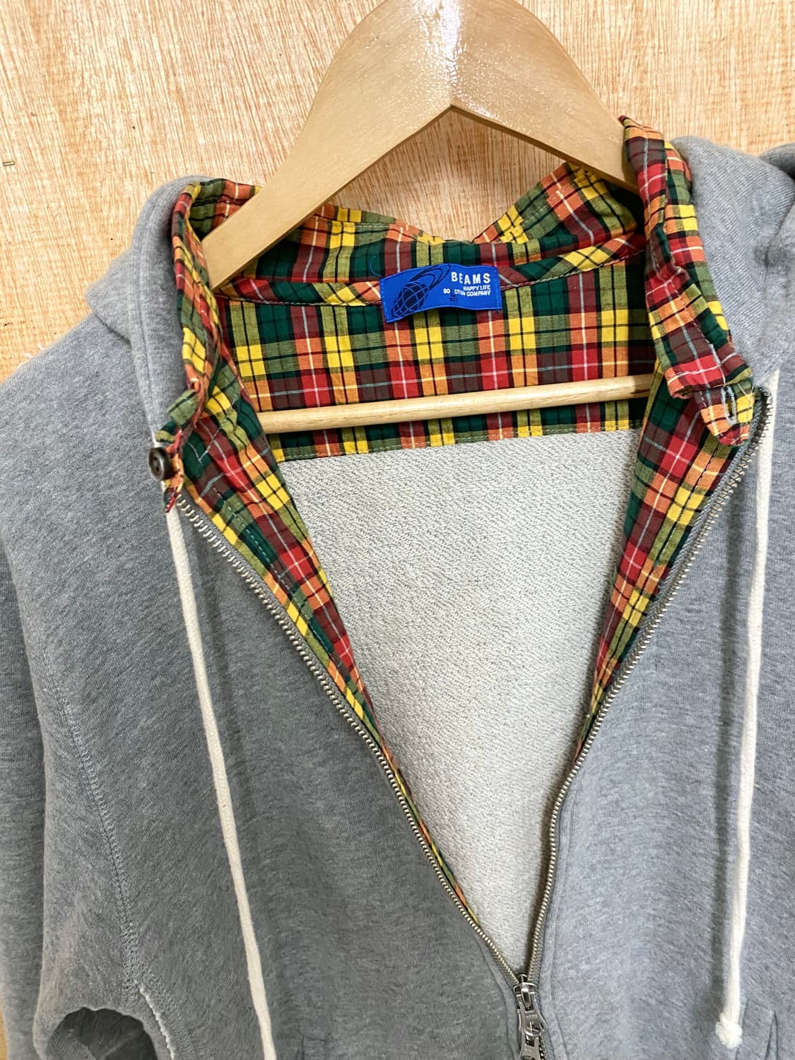 BEAMS layered hood zip-up 빔즈 레이어드 후드 집업 상품이미지9