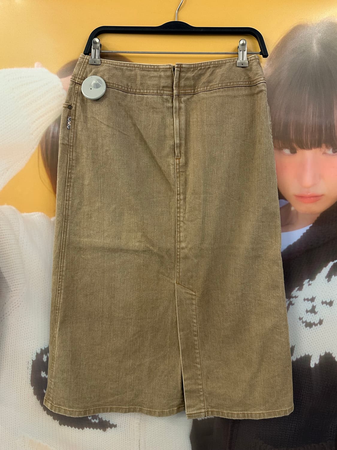 BURBERRY 버버리 브라운 데님롱스커트 상품이미지4