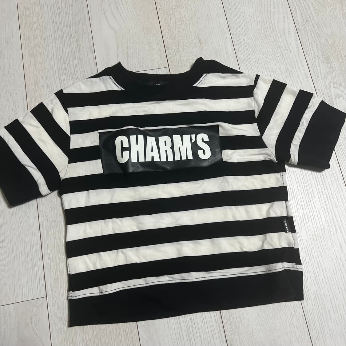 CHARM's 참스 크롭 반팔티셔츠 상품이미지1