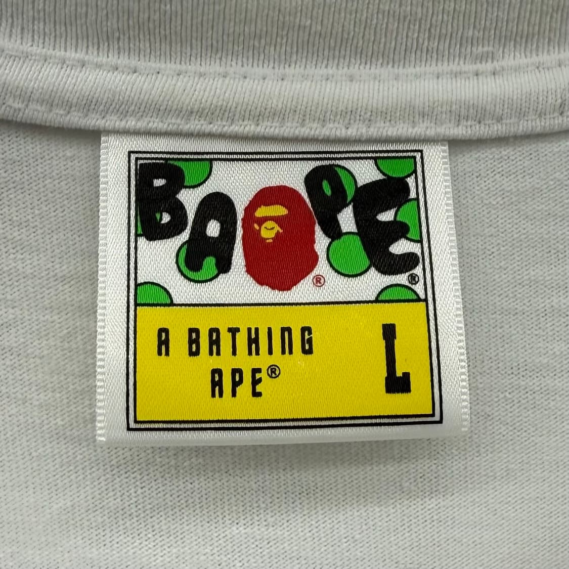 BAPE 베이프 베스킷볼 ABC 카모 화이트 반팔 티셔츠 상품이미지7