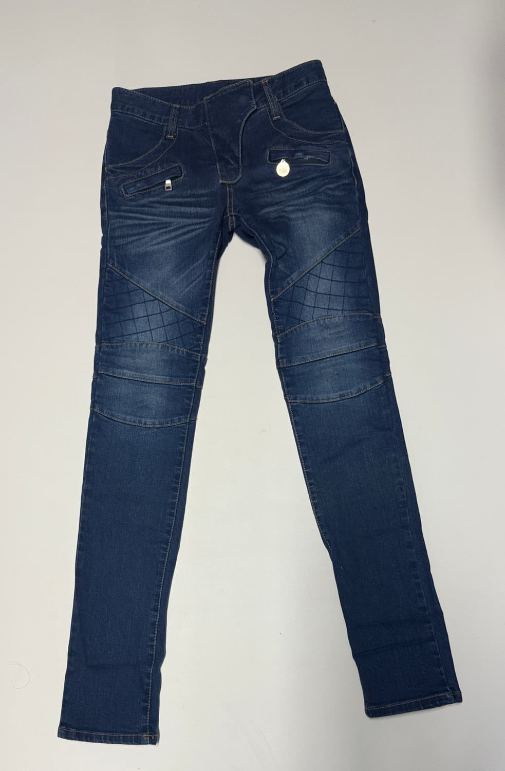 발망 리메이크 커스텀 중청 워싱 바이커진 29.9인치 상품이미지1