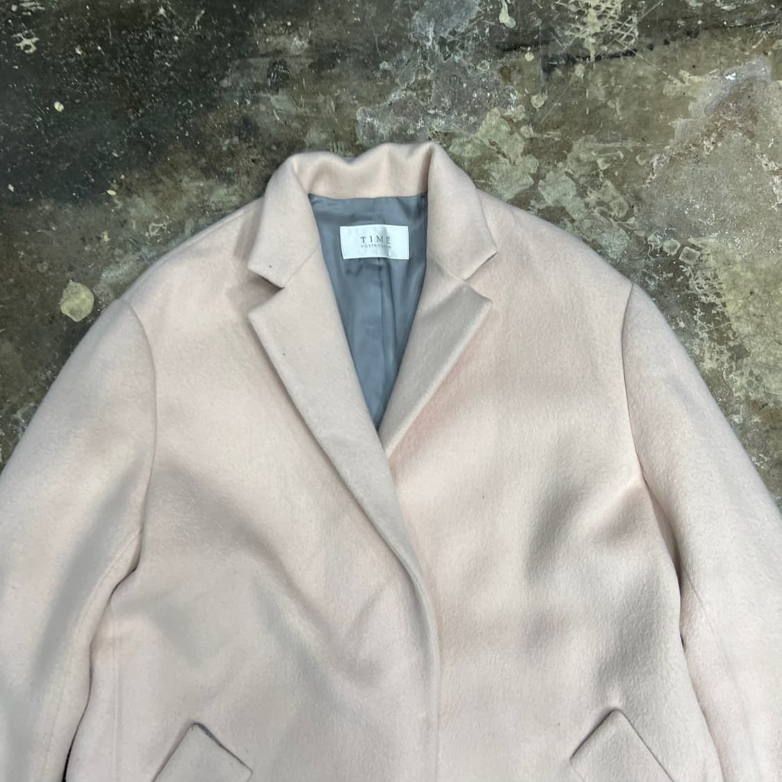 55) TIME 타임 한섬 앙고라 모직 코트 상품이미지2