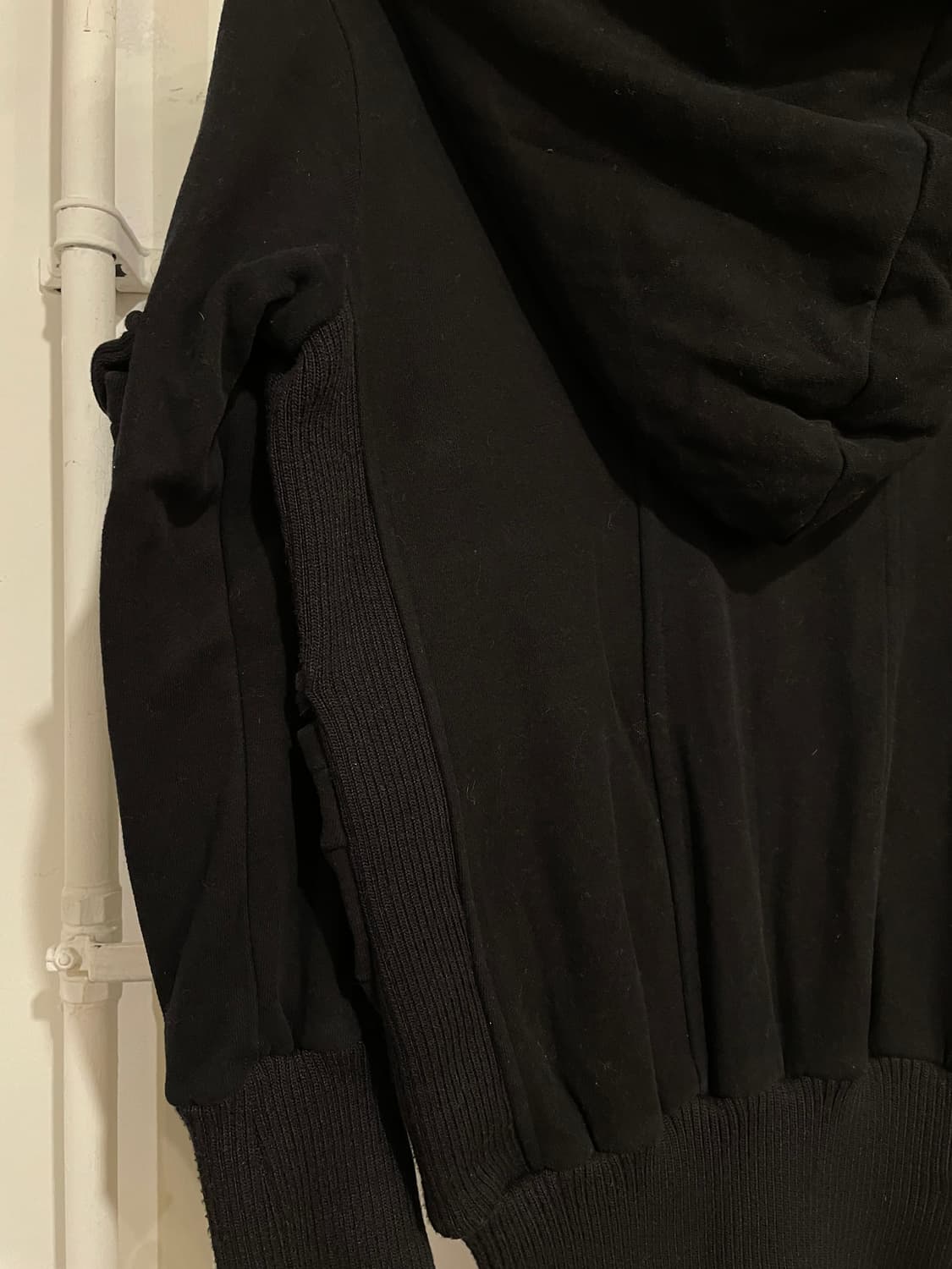 지브라 패턴 십자가 블랙 후드집업 갸루 펑크 y2k 상품이미지7