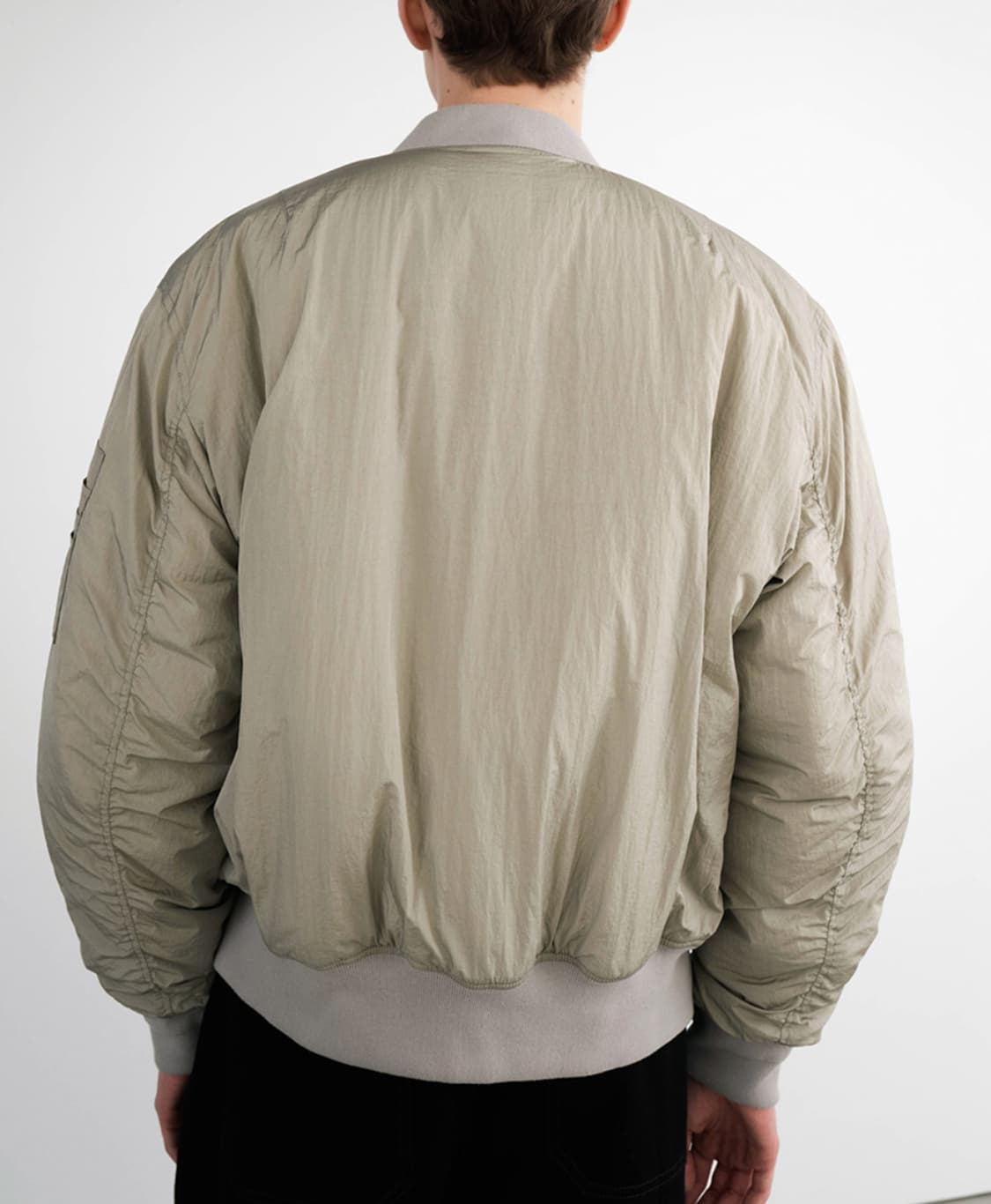 새상품(S)인사일런스 오버사이즈 MA-1 라이트베이지 상품이미지7