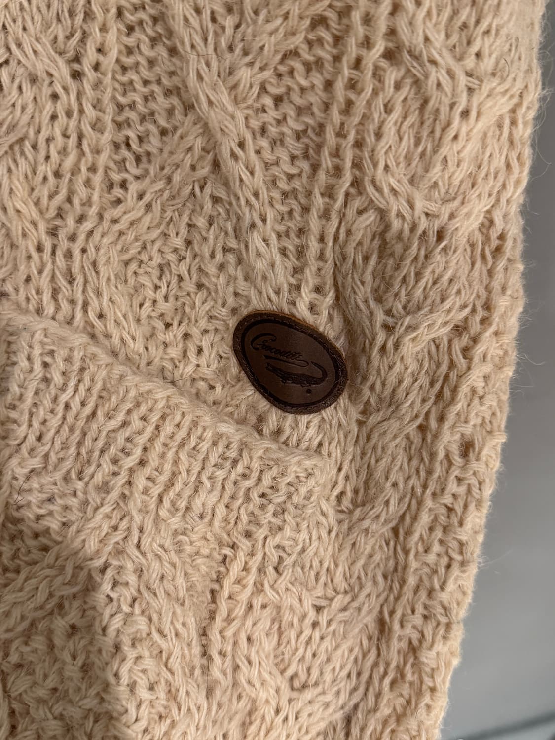 90s 크로커다일 핸드니트 울 가디건  상품이미지5