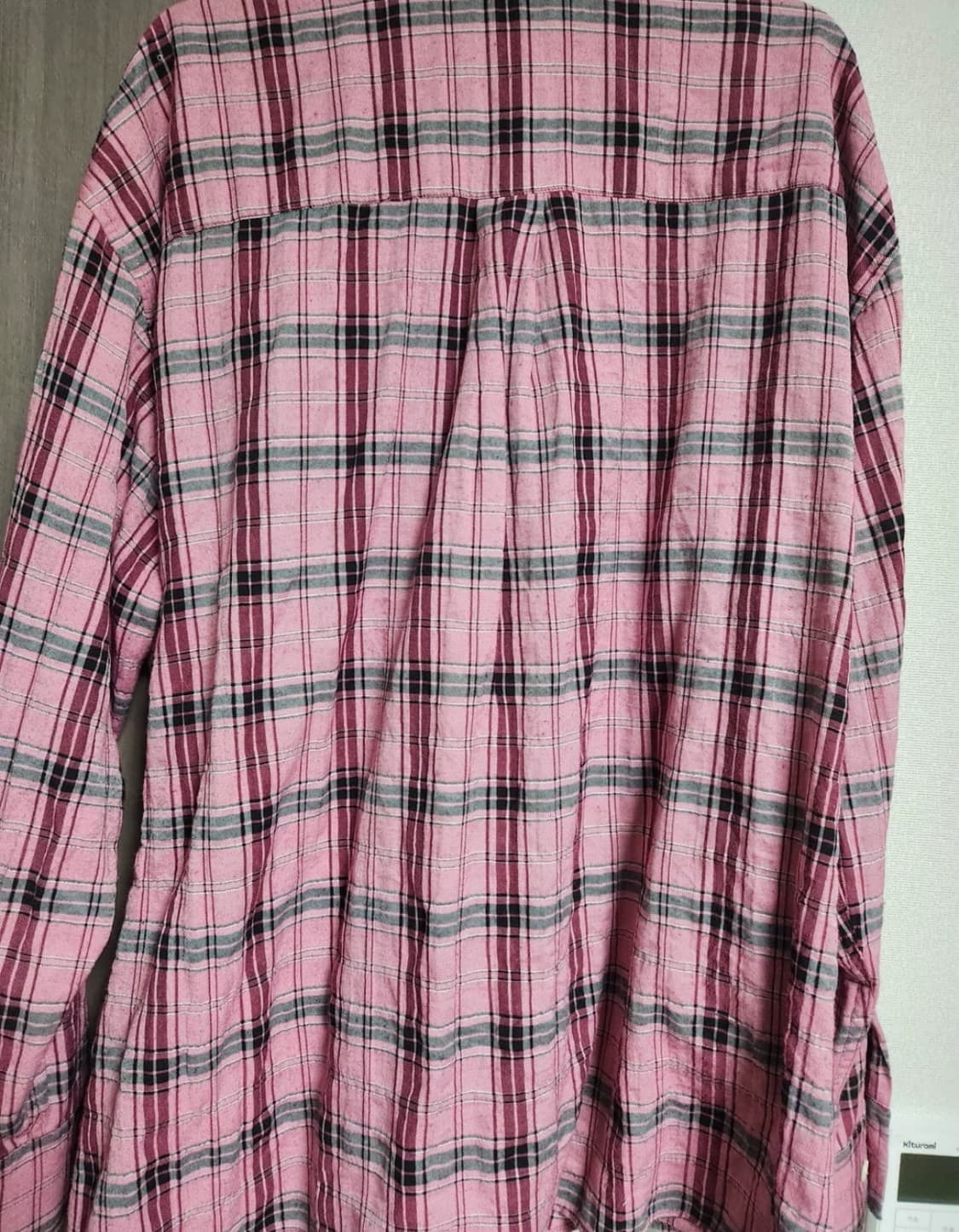 아워레가시 버로우드 메모리 체크 셔츠 46 상품이미지2