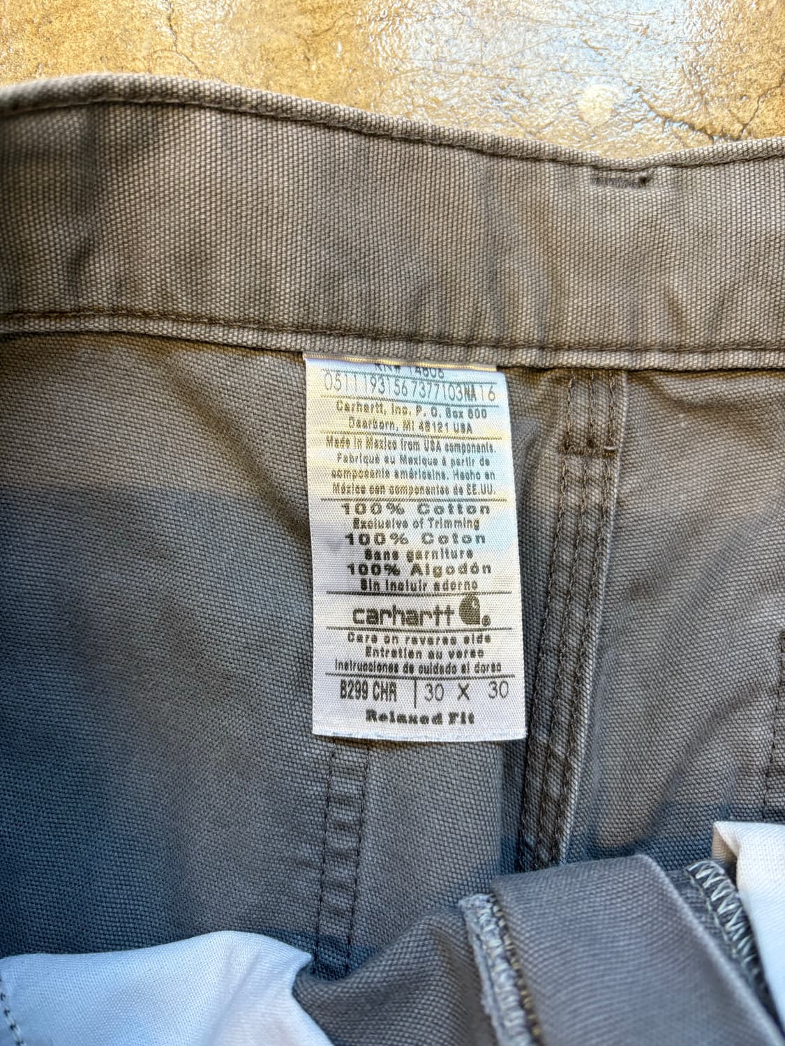 Carhartt 빈티지 그레이 워크팬츠 상품이미지3