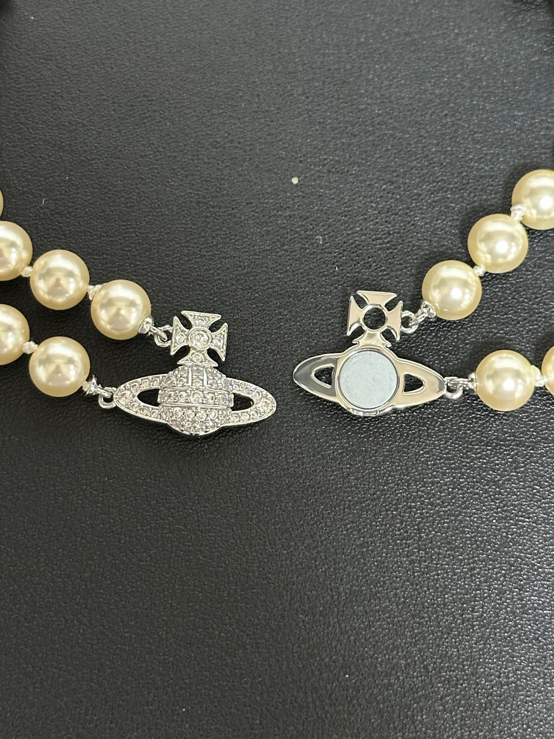 비비안 웨스트우드 Grazziella Pearl Choker Silver 상품이미지3