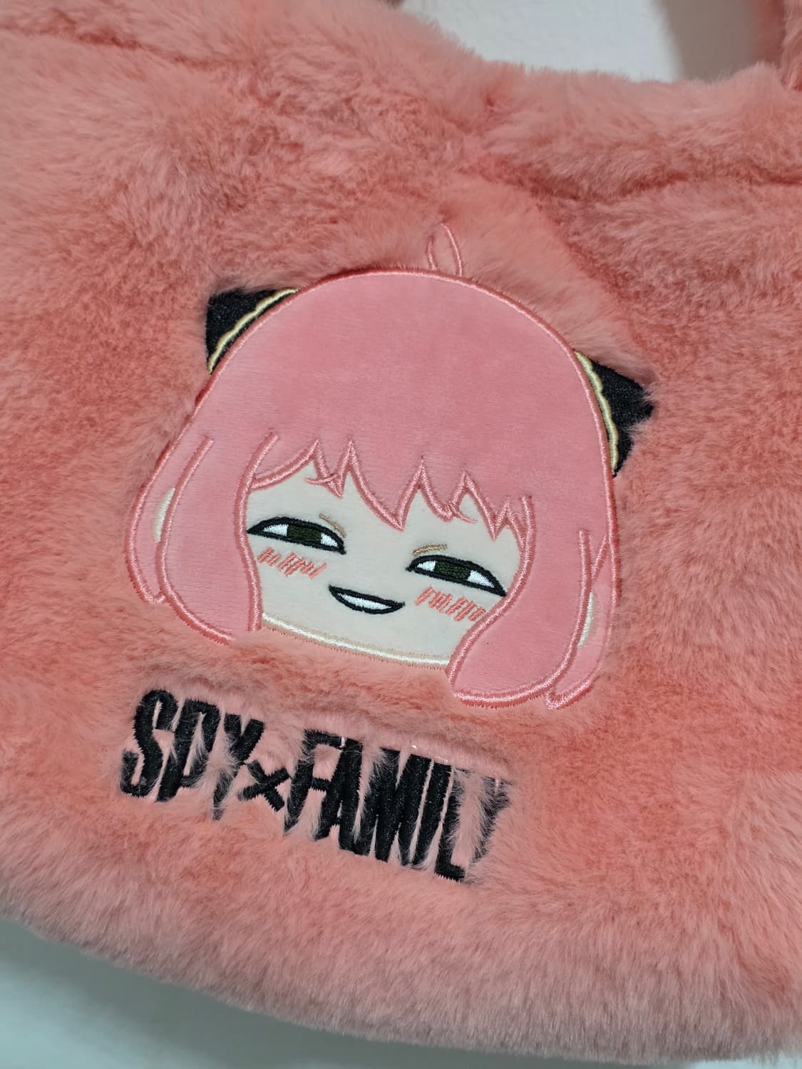 스파이패밀리  아냐  캐릭터 핑크 퍼토드백 22*20*10 택만뗀새거 상품이미지3