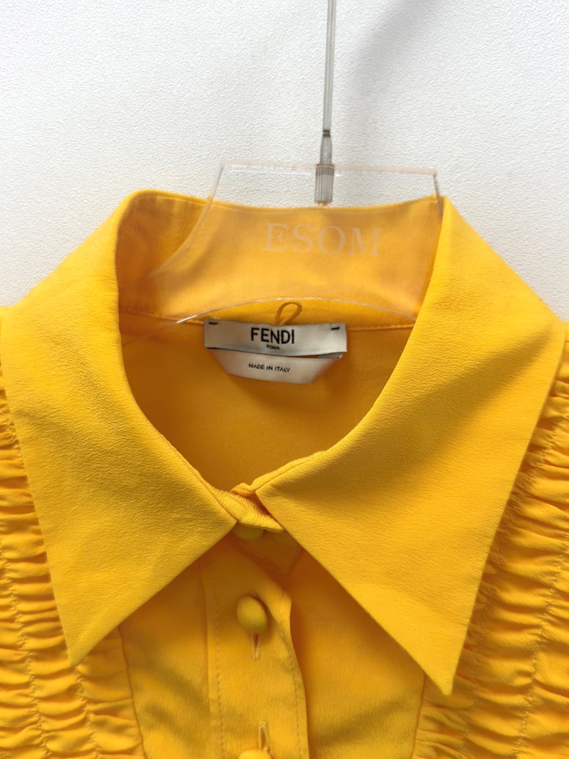 FENDI Yellow Silk Long Dress 상품이미지3