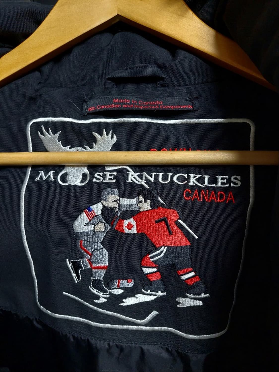 무스너클 쓰리쿼터 블랙 상태최상 패딩 m 상품이미지9