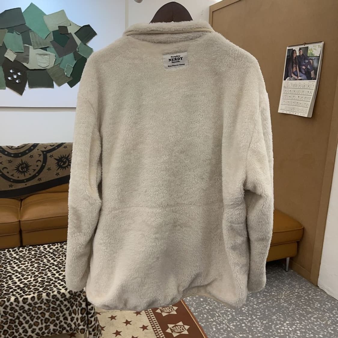 널디 스트릿 키치 레인보우 스카이 리버시블 후리스 자켓 L C09619 상품이미지6