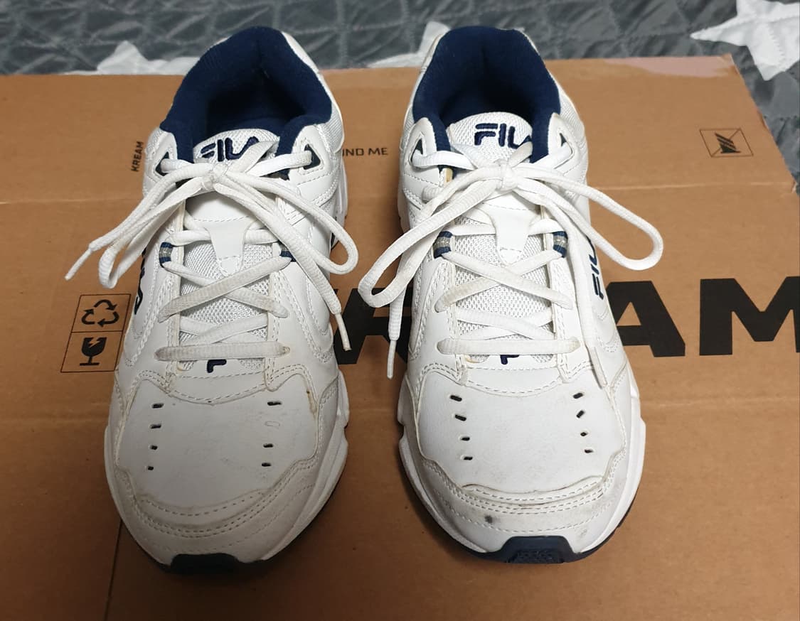 FILA 레인져22 어글리 스니커즈 화이트 네이비 (270) 상품이미지3