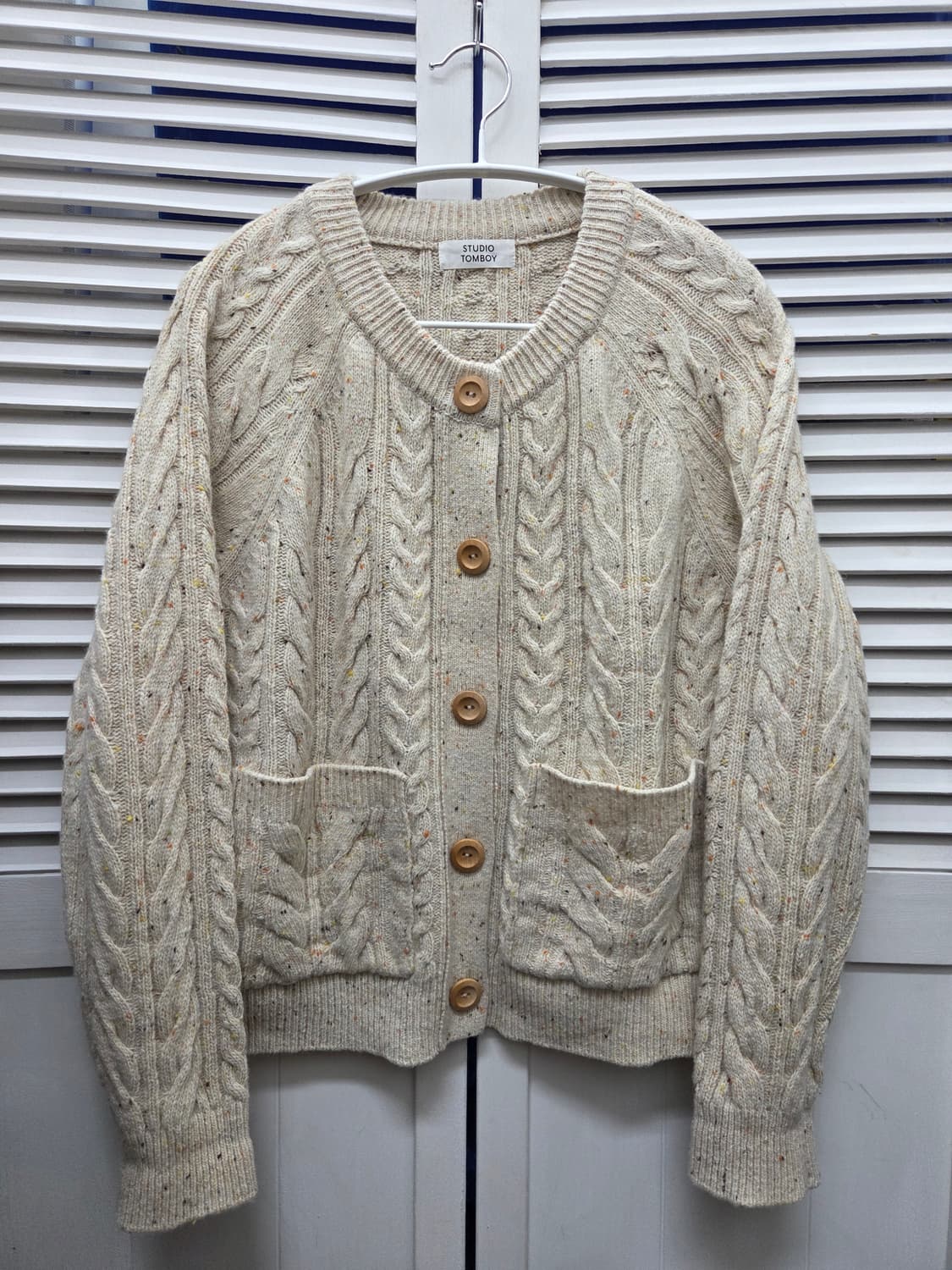 스튜디오톰보이 꽈배기 울 가디건 상품이미지1