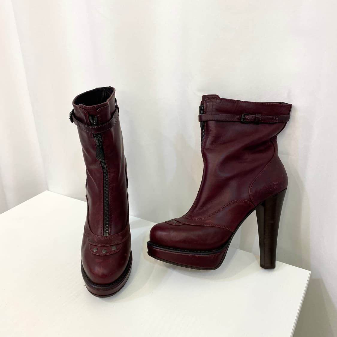 [245] 보테가베네타 레더 앵클 부츠 38 상품이미지2