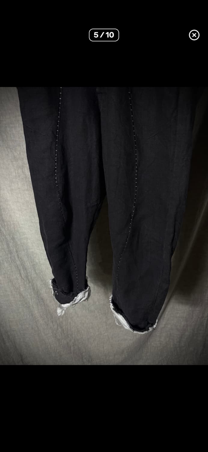 KMRii Hand-Stitched Linen capri pants 상품이미지5