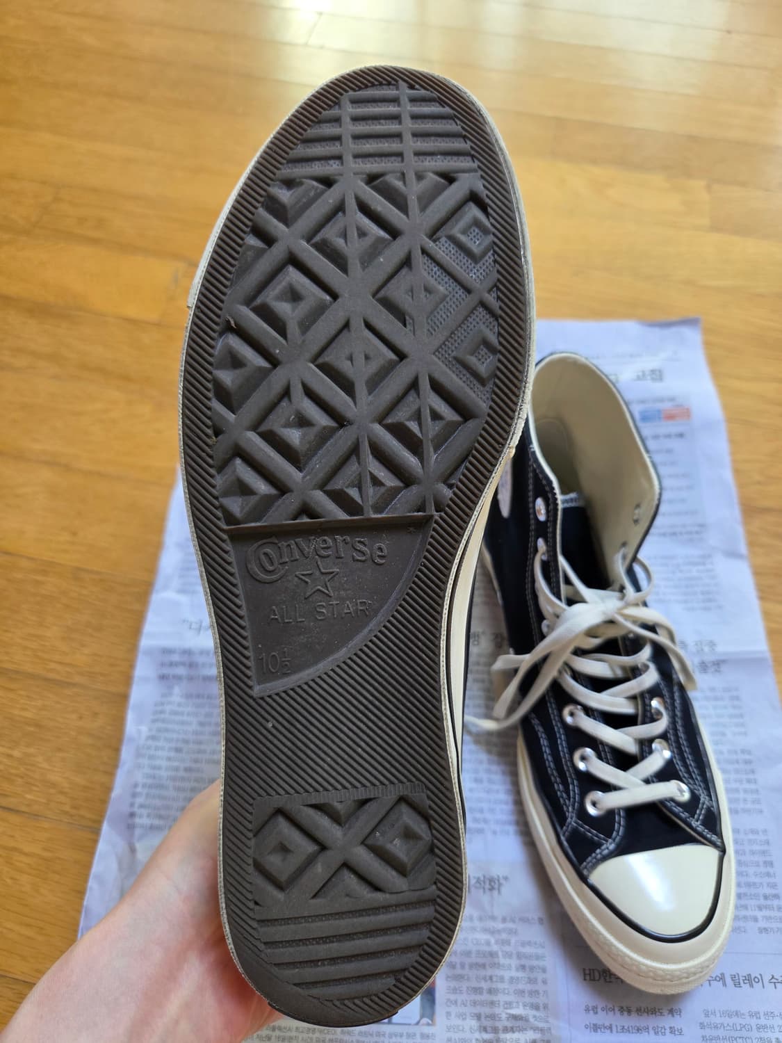 컨버스 척70 하이 블랙 / 162050C 상품이미지5