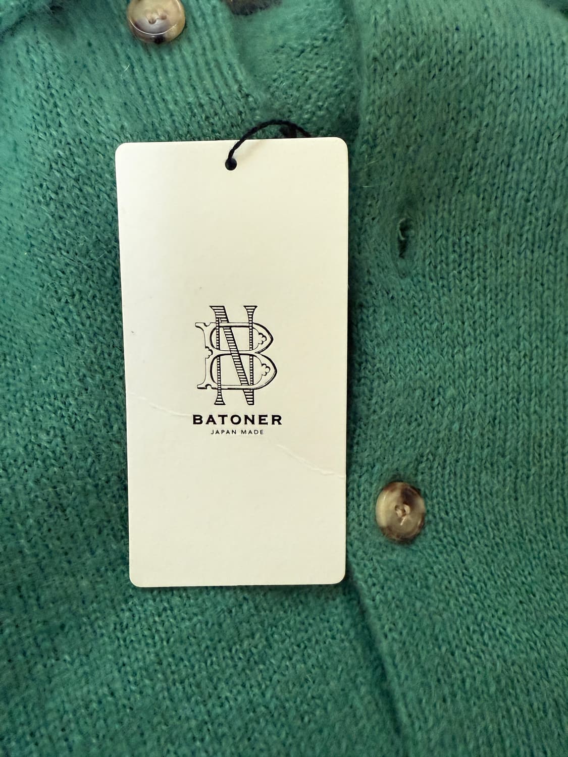바토너 모헤어 니트 39만 3사이즈 그린 상품이미지2