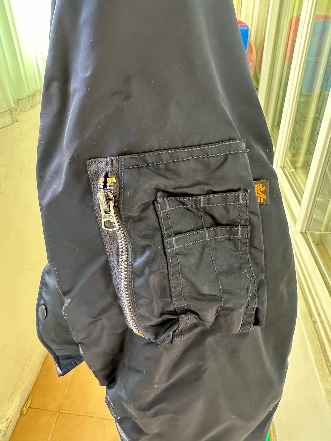 알파인더스트리 ma-1 네이비 라지 상품이미지3