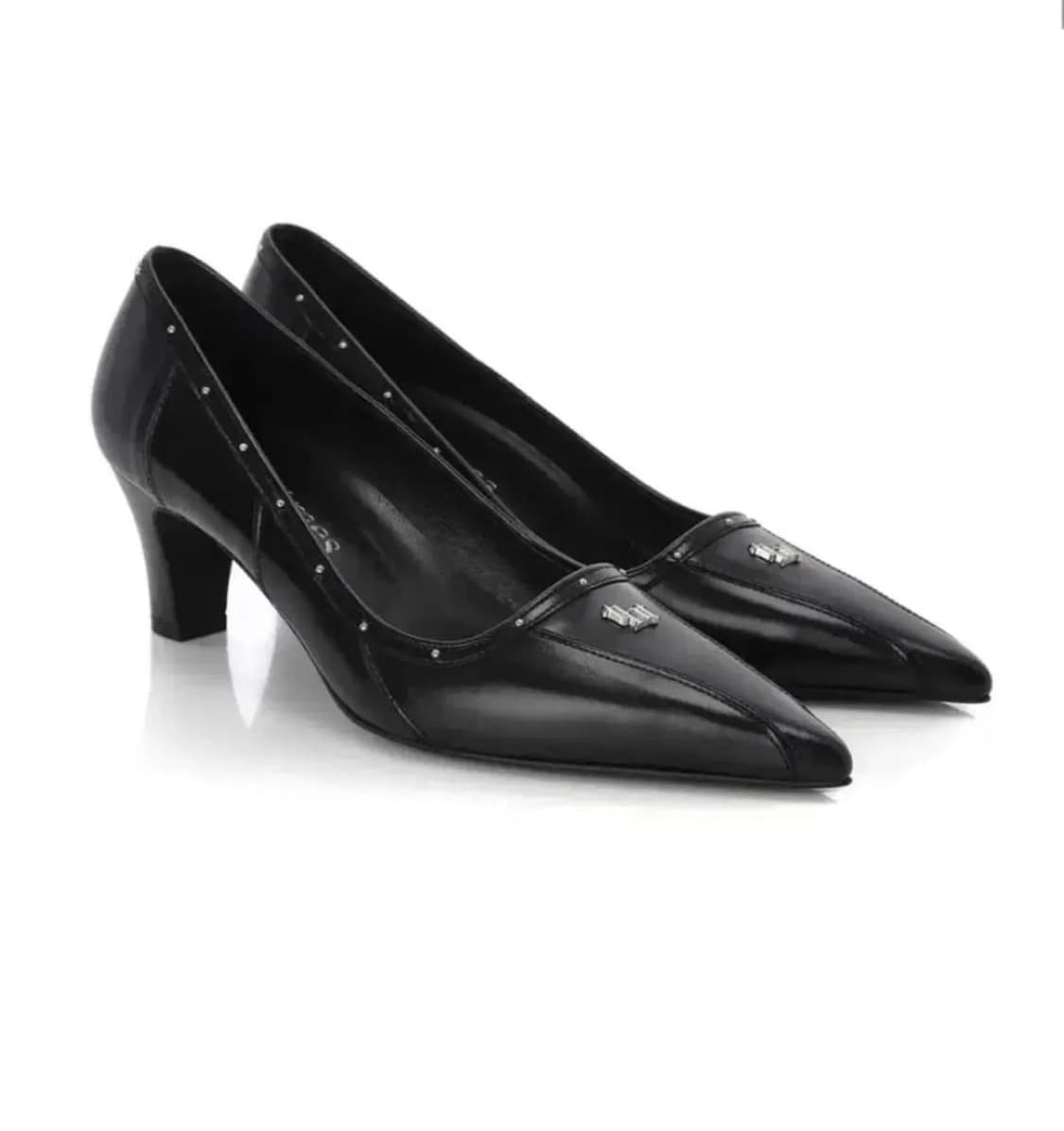 쓰리타임즈 클래식 로고 펌프스 구두 240 상품이미지1