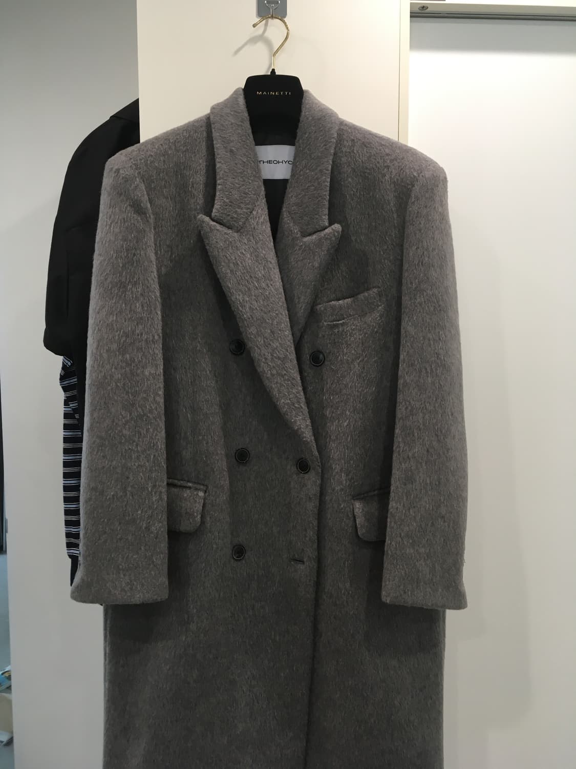 카리나 코트) 더오유 WOOL OVERSIZE LONG COAT 상품이미지5