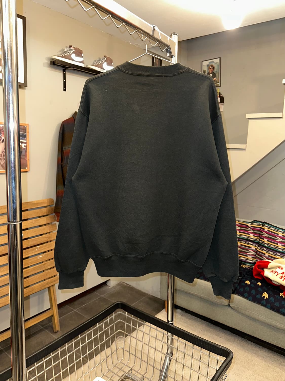 90’s Russell Athletic black plain faded 상품이미지9