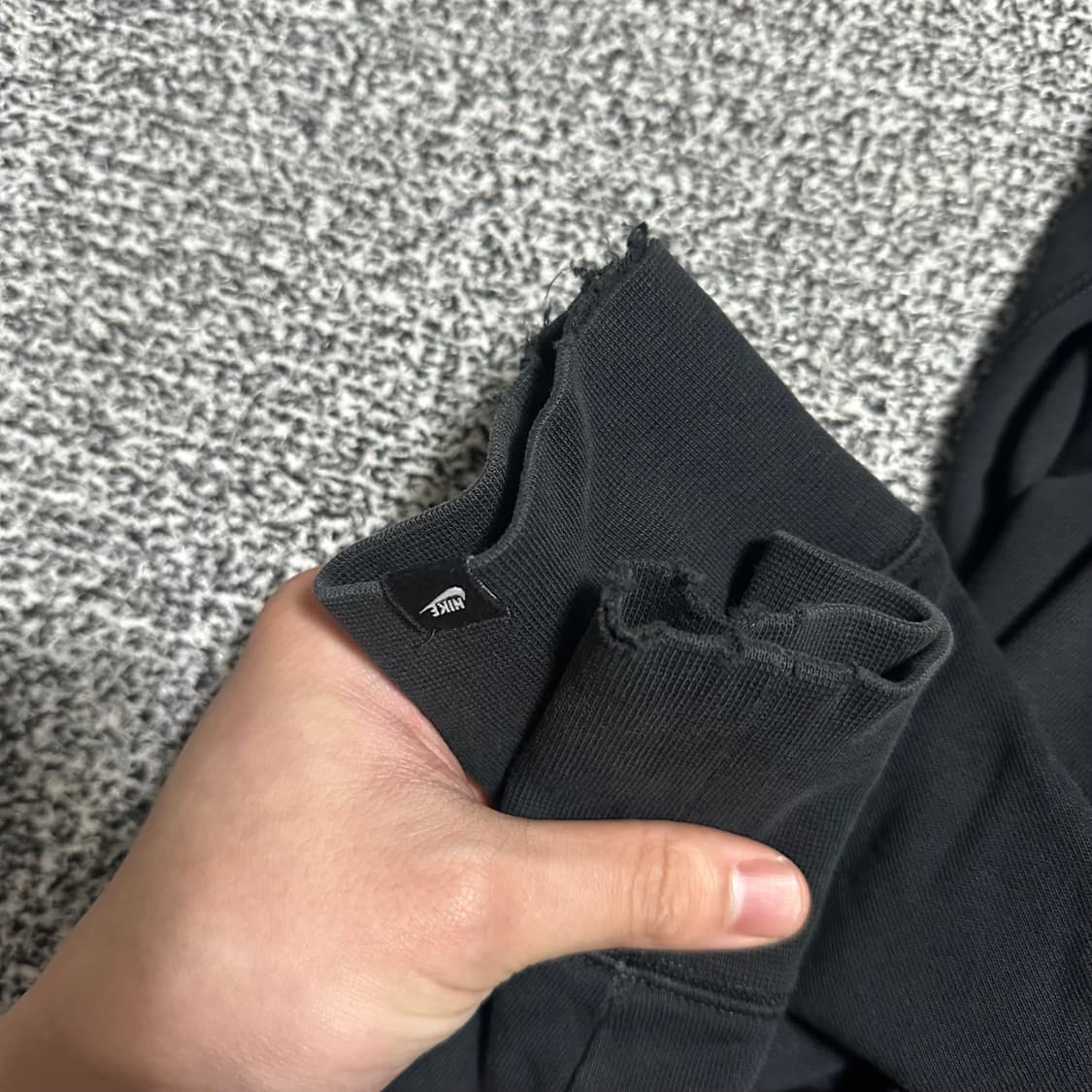 (XL) 나이키 블랙 후드집업 상품이미지5