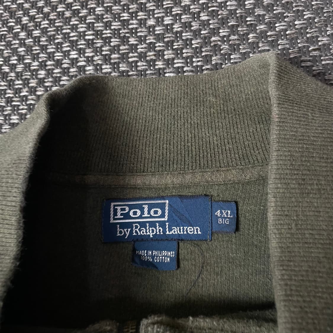 폴로 랄프로렌 퍼플 포니 카키 롱 니트 4XL 상품이미지4