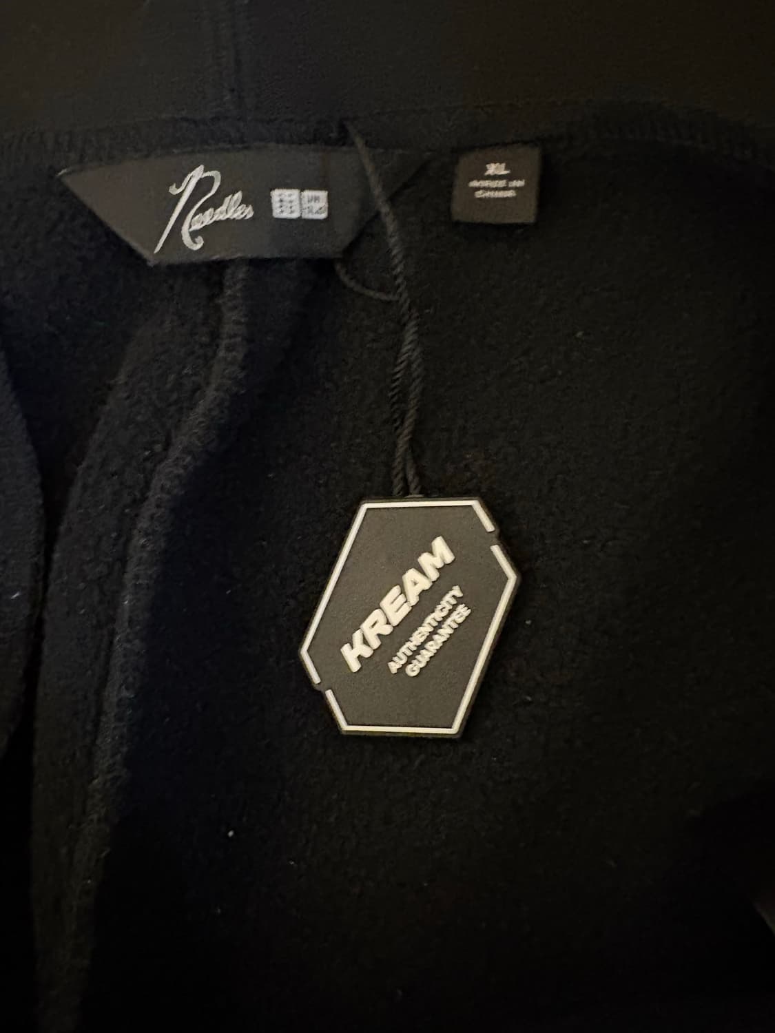 유니클로 니들스 플리스 와이드 팬츠 블랙 상품이미지4