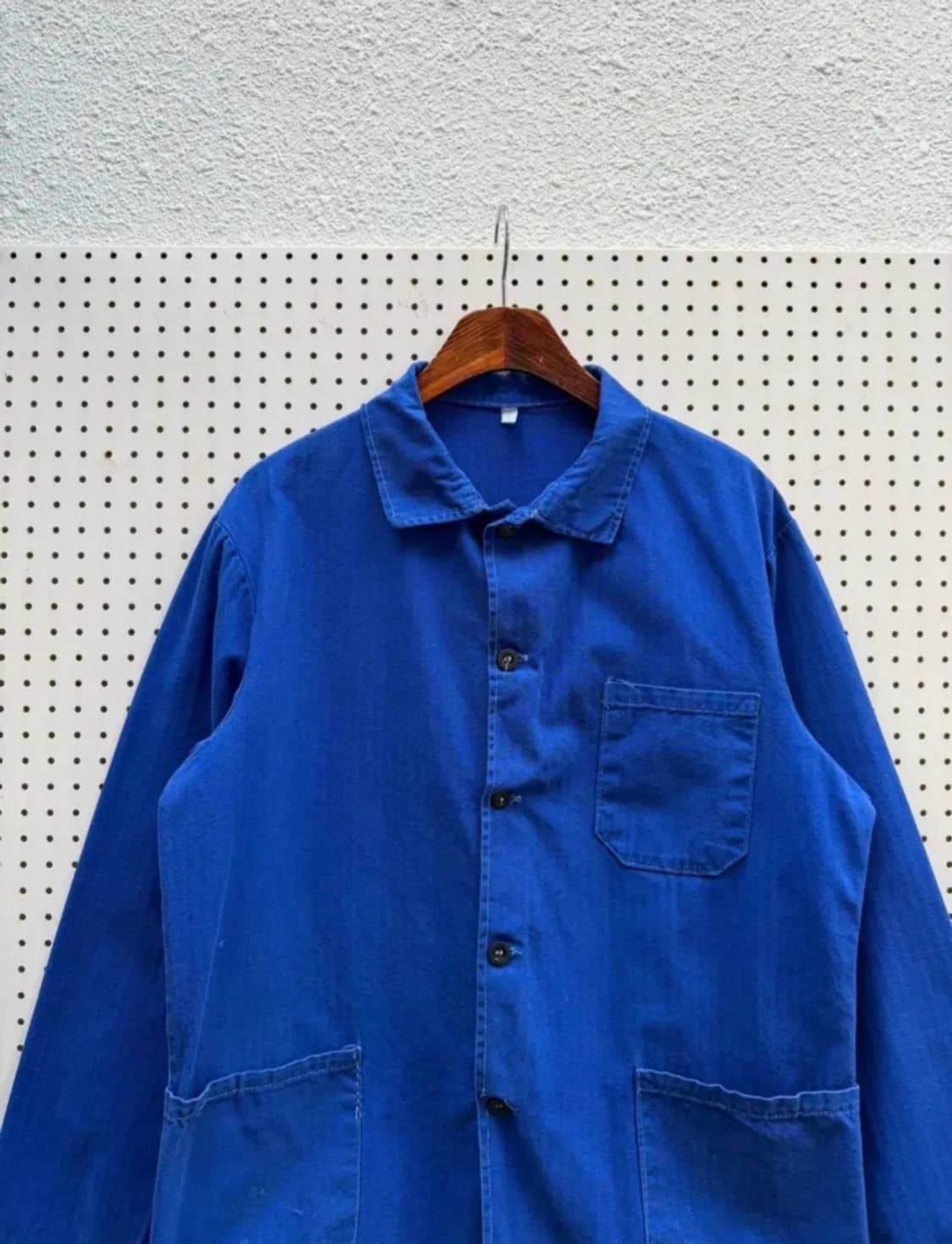 OLD VINTAGE WASHED BLUE HBT 헤링본 프렌치워크자켓 상품이미지3