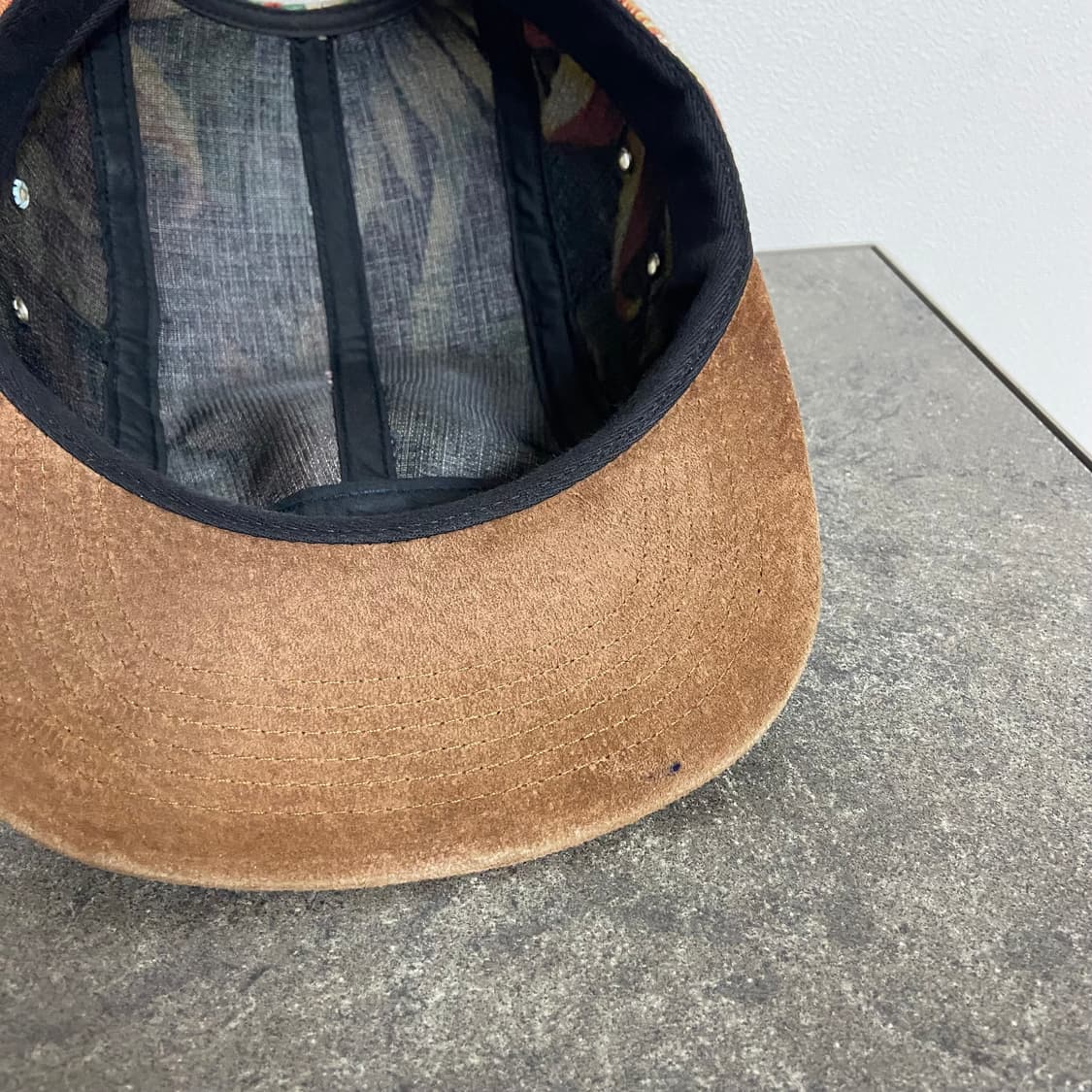 슈프림 스웨이드 바이저 플로랄 레드 박스로고 캠프캡 모자 상품이미지8