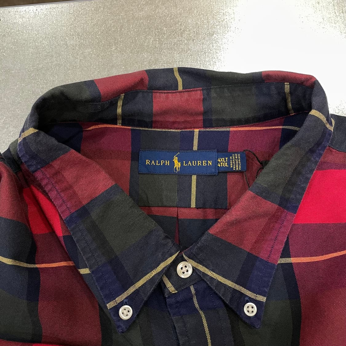 (4XL) POLO 폴로 랄프로렌 체크 셔츠 상품이미지8