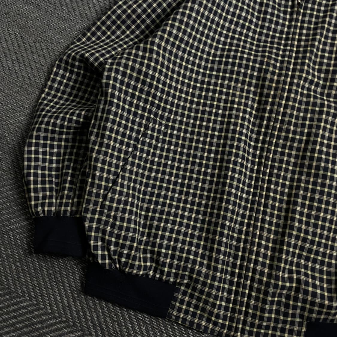 Galaxy 빈티지 체크 패턴 블루종 자켓o 4017 상품이미지3