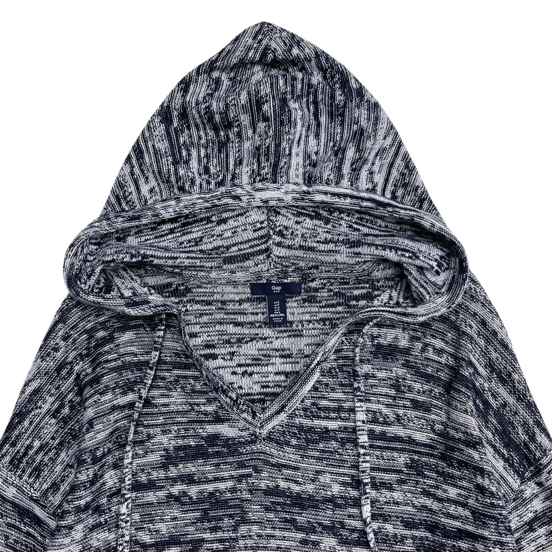 갭 네이비 니트 브이 후드 S 상품이미지4