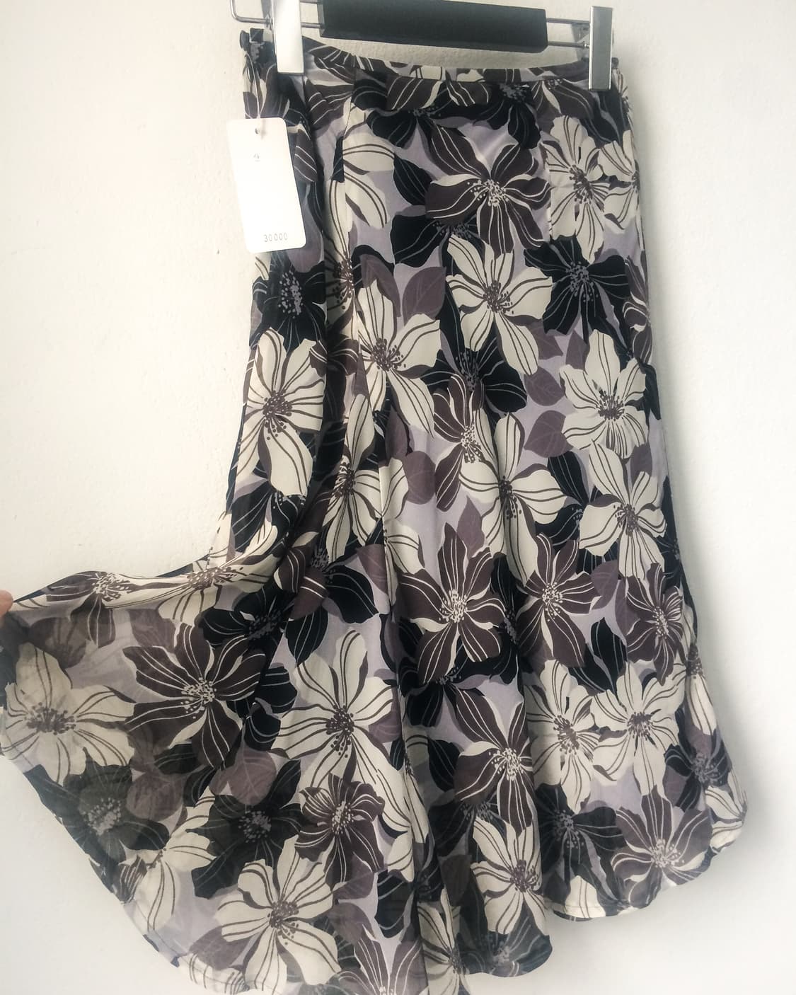 Flower pattern midi skirt 상품이미지2