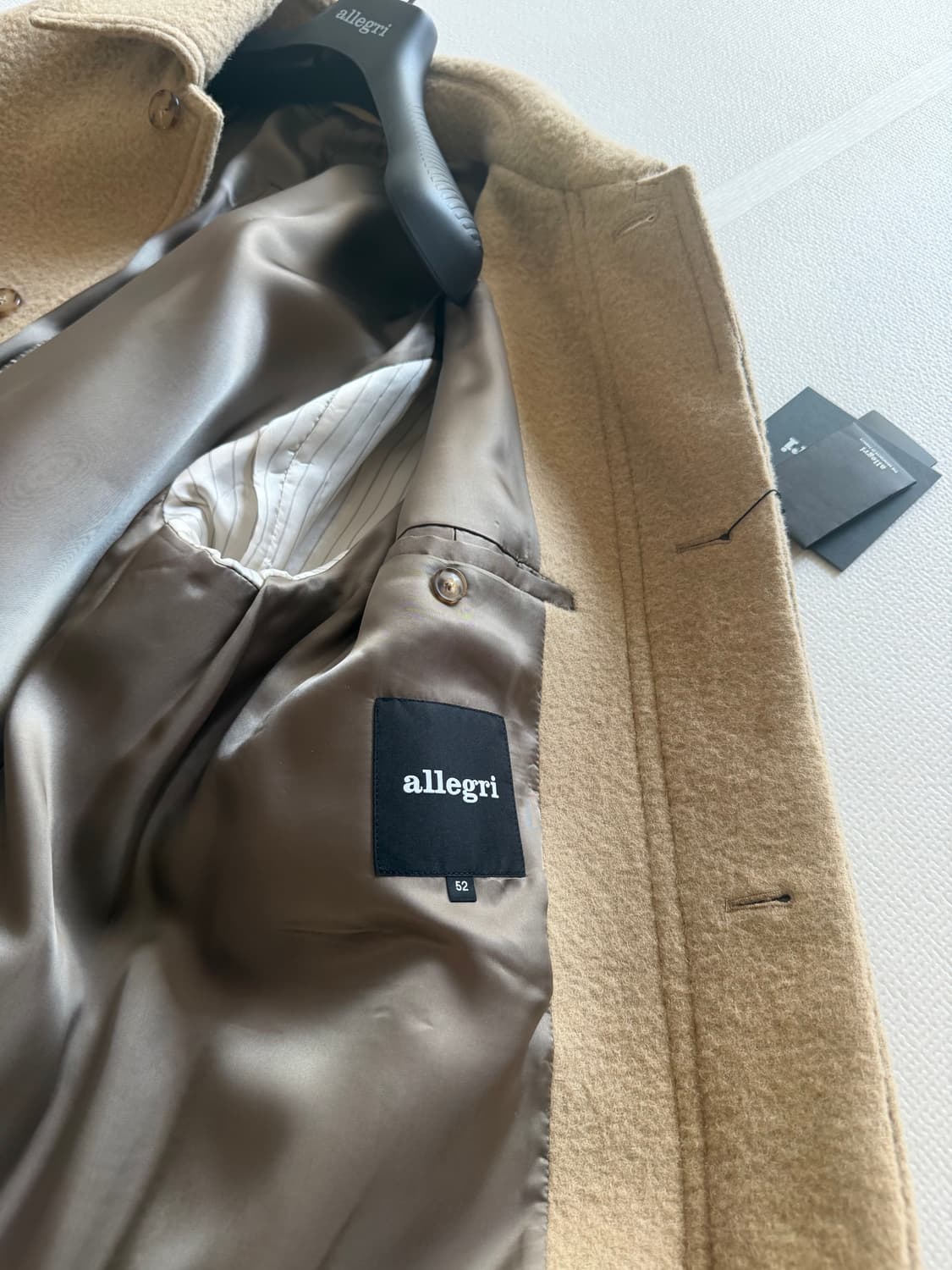 알레그리 오버핏 발마칸 코트 52시이즈 팝니다.  상품이미지4