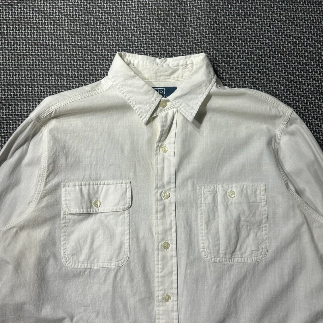 폴로 랄프로렌 린넨 셔츠 화이트 상품이미지2