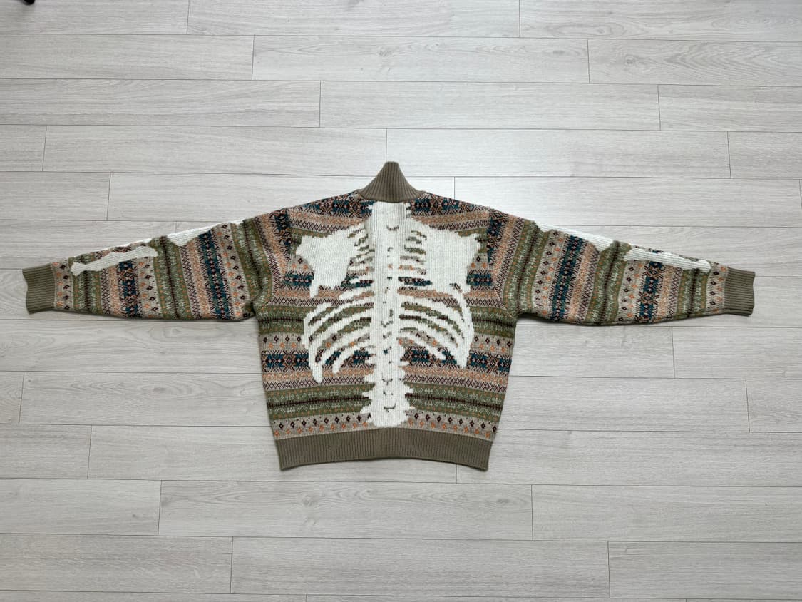 캐피탈 7G 울 페어아일 본 집숏 가디건 오렌지 상품이미지1