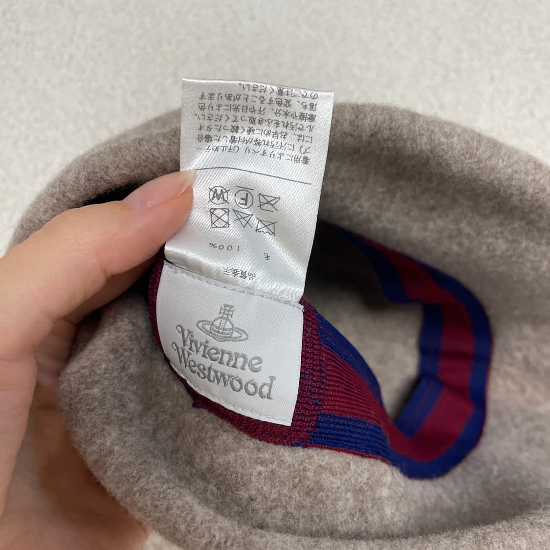 비비안웨스트우드 울 버킷햇 모카 베이지 상품이미지5