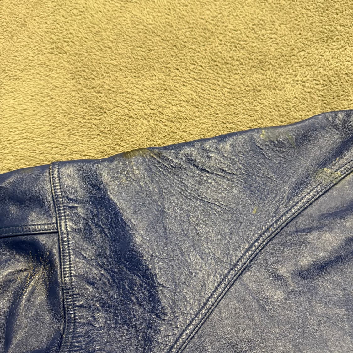 [ 정품/3XL ] 90s 아비렉스 USA 빈티지 레더 바시티 자켓 상품이미지9