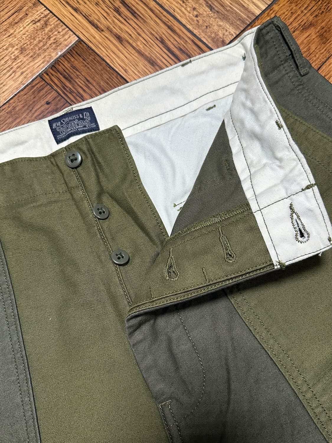 리바이스 배색 퍼티그 팬츠 상품이미지4