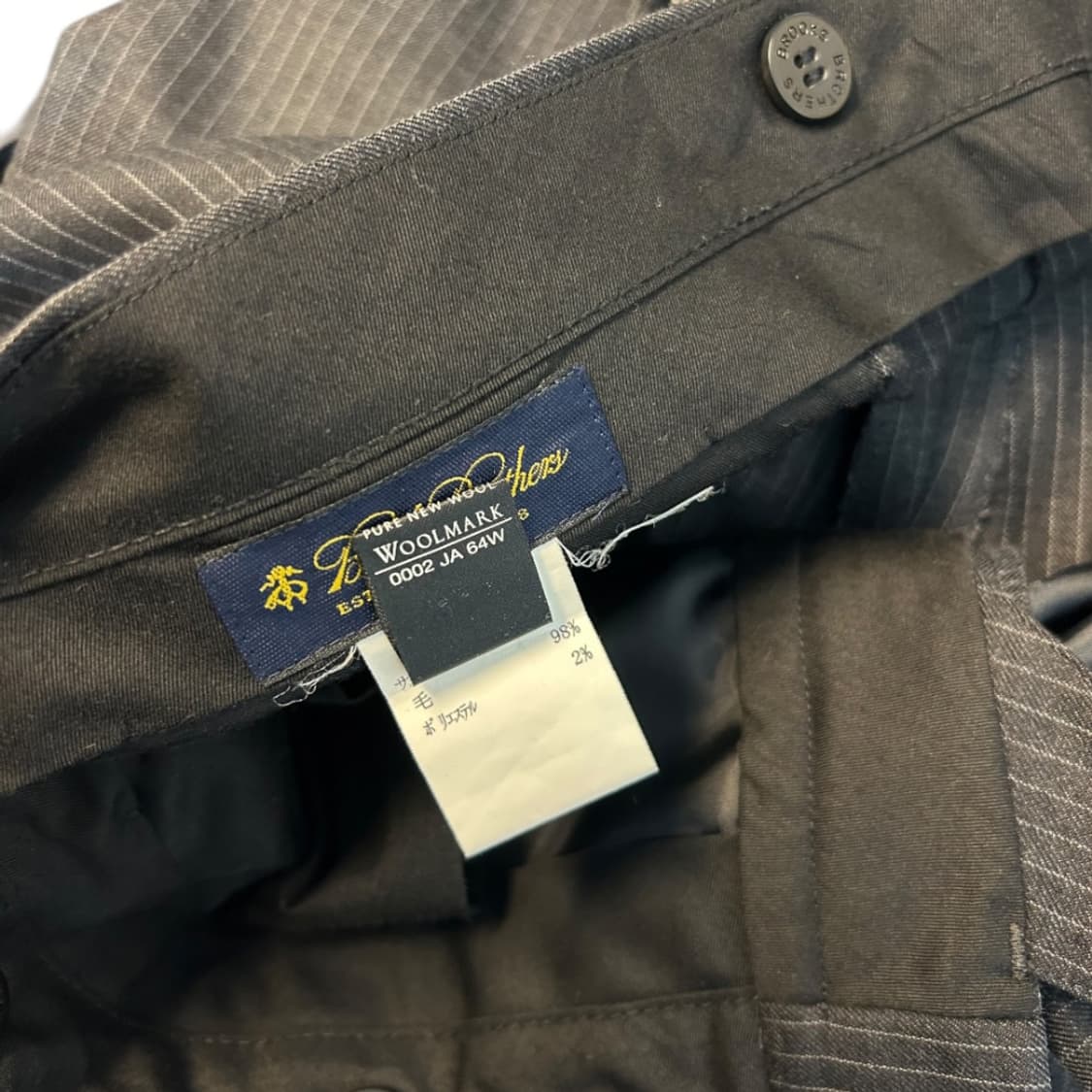 L/XL) 브룩스 브라더스 울 핀스트라이프 수트 셋업 SO-004 상품이미지10