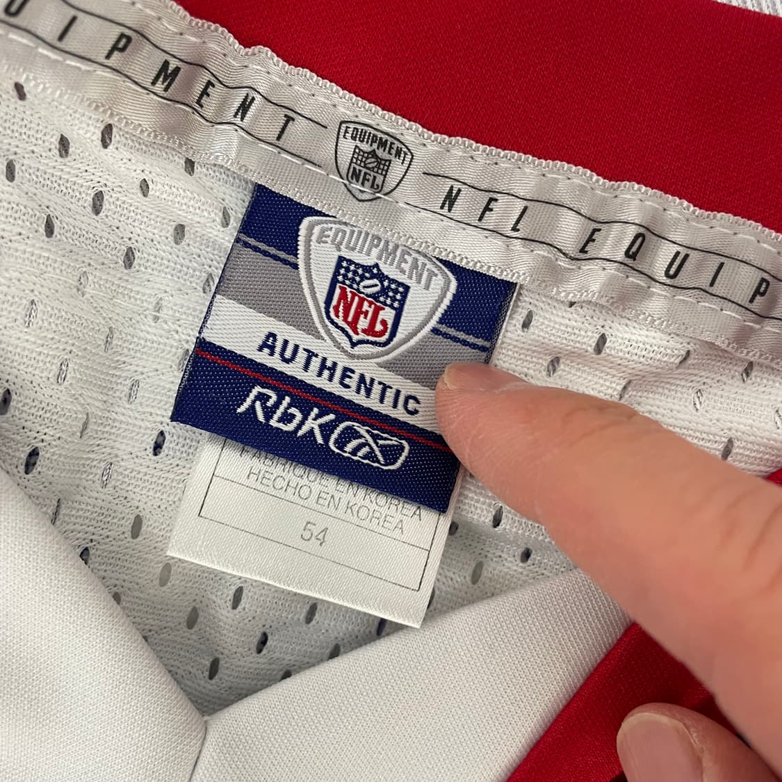 리복 NFL WARNER 마킹 럭비 져지 상품이미지3