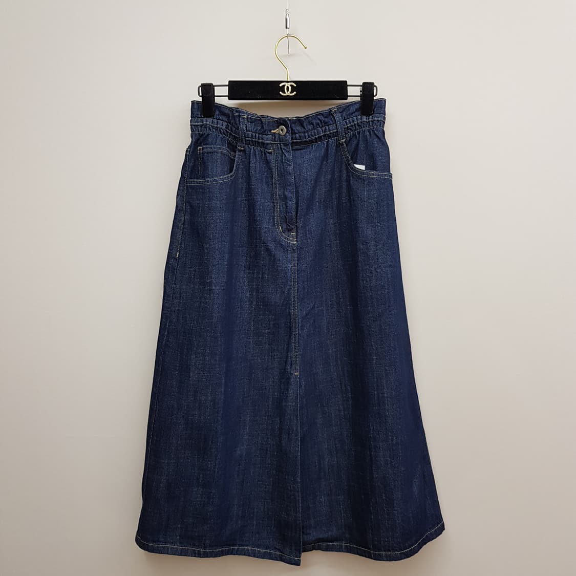 스튜디오 톰보이 2023 인디고 데님 롱 A라인 스커트  F사이즈 상품이미지1