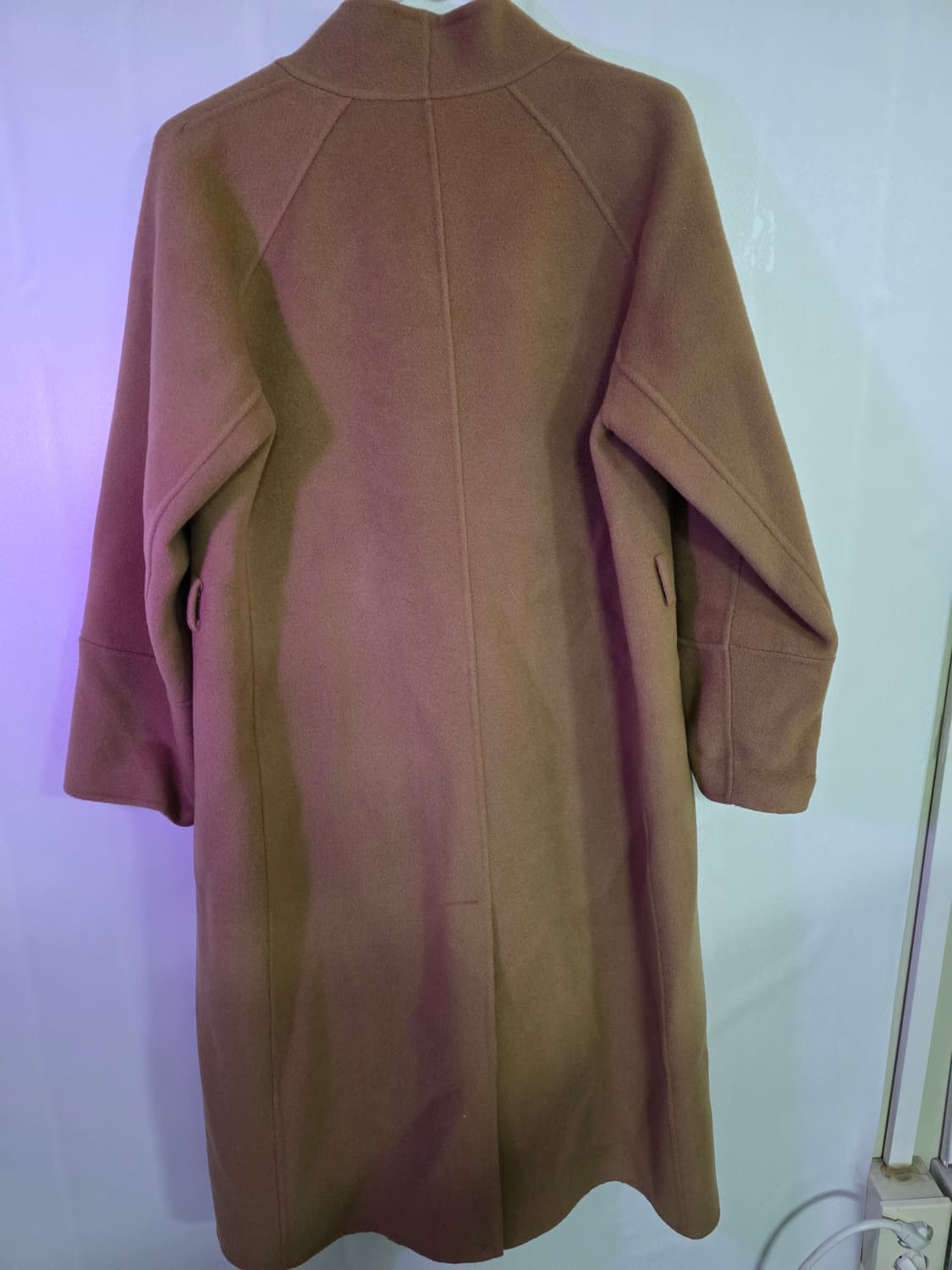 브라운 더블 버튼 롱 코트/총장106/가슴50/S/ 상품이미지2