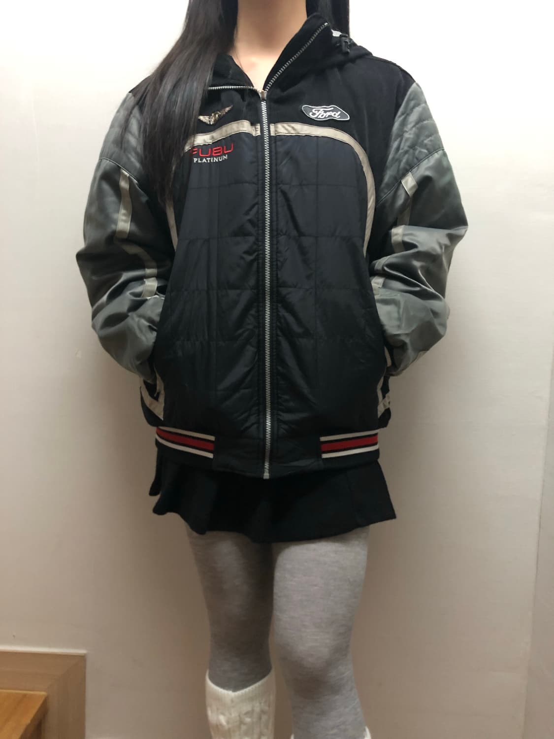 빈티지 푸부 블랙 펑크 점퍼 상품이미지2