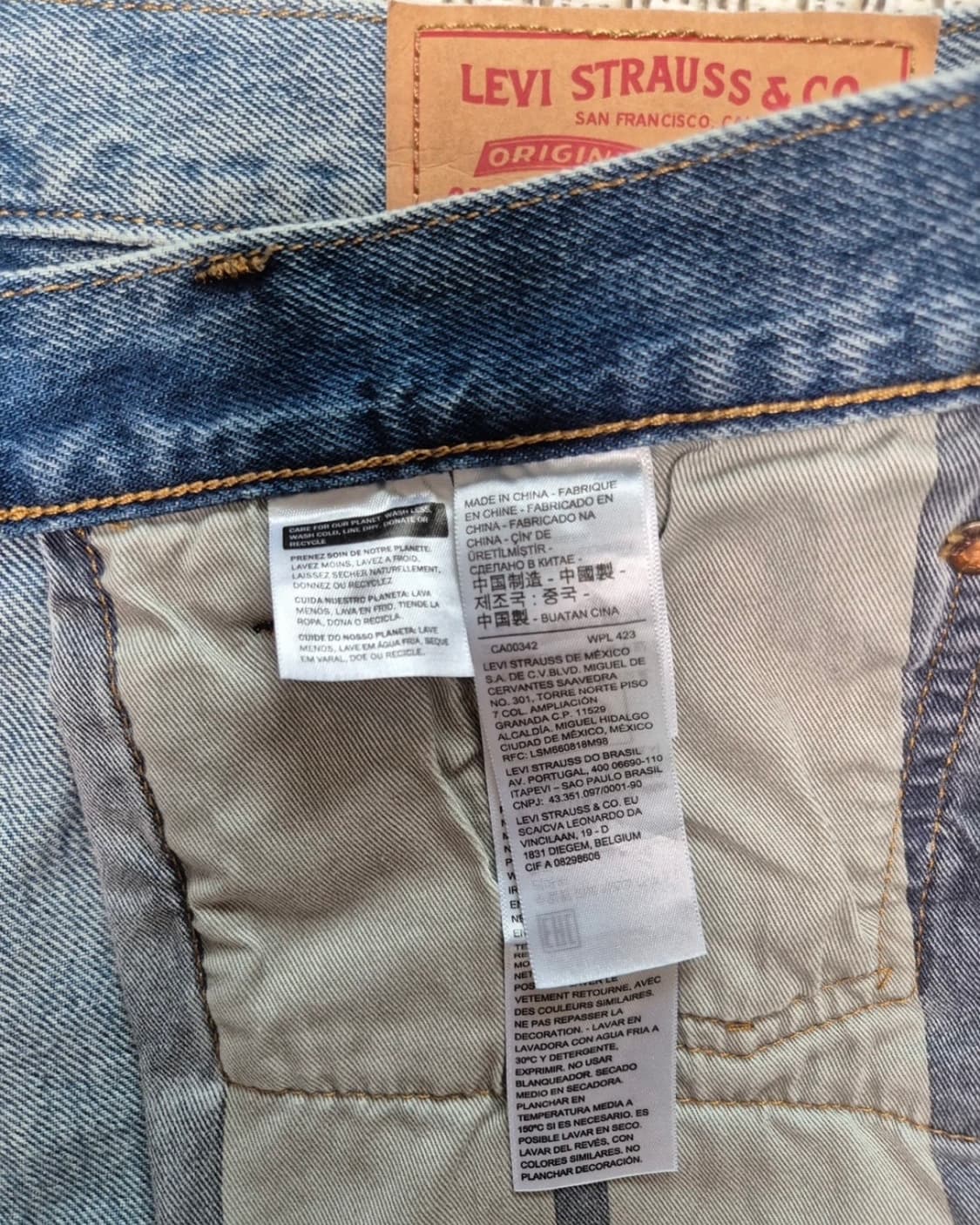 스투시 x 리바이스 엠보스드 501 진 (인디고) 상품이미지6