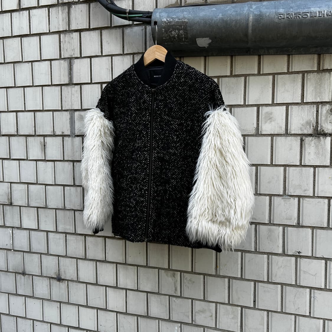 ROSEBUD 퍼 도킹 봄버자켓 상품이미지2